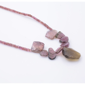 Collar con colgante de turmalina de Plata de Ley 925 hecho a mano, joyería de piedras preciosas naturales únicas, cadenas de cuentas, compromiso, boda - Product Image 2