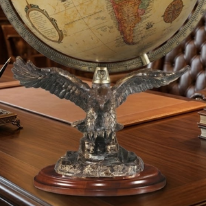 Globo Terráqueo Ejecutivo de Escritorio en Aluminio y Plástico con Mapa Mundial Detallado |   Globo Terráqueo Educativo para Escritorio de Oficina, Mesa de Estudio y Decoración del Hogar - Product Image 5