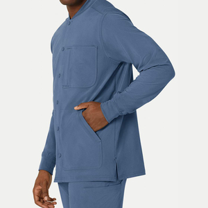 Stretchable Unisex Long Sleeve V-Neck Scrubs <b>Uniforms</b> Breathable Comfortable Scrub Suit For Medical Hospital <b>Nursing</b> <b>Uniform</b> - Product Image 5
