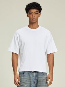 เสื้อยืดผู้ชายทรงสลิมฟิตแบบใหม่ ขายส่ง ล้างสีแบบแอซิดวอช คอกลม แขนสั้น ล้างสีแบบสโตนวอช มีโลโก้ด้านหน้า มีหลายขนาดให้เลือก - Product Image 5