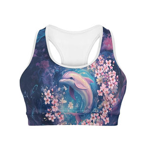 Soutien-gorge de sport pour femme de qualité supérieure, fabrication en gros, sublimation, compression, design ergonomique, vêtements de fitness - Product Image 1