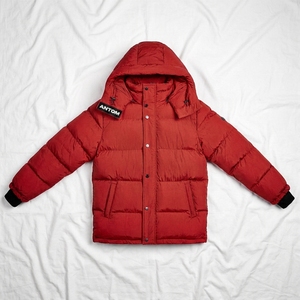 Blouson matelassé noir rembourré pour homme avec capuche, imperméable, chaud, à fermeture éclair, grandes poches, style décontracté, broderie - Product Image 4