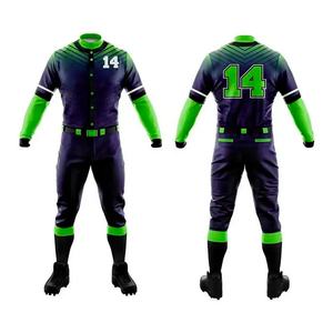 Jersey de béisbol transpirable sublimado personalizado y conjuntos de uniformes de softbol con logotipo de equipo y diseño de números 100% poliéster - Product Image 1