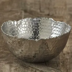 High End Vintage Metal Bowl Elegant Decorative Accent for Dining <b>Table</b> Display Designer Safe Plated Disposable Shopping - Product Image 1