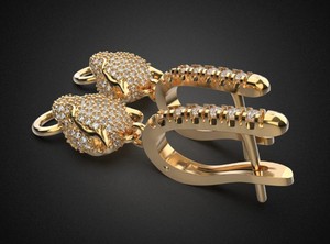 Colgante de Pantera Chapado en Oro de Plata de Ley 925 Hecho a Mano con Circonita Cúbica, Joyería de Lujo para Mujer - Product Image 4