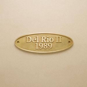 Elegant Vintage <b>Brass</b> Door Plaque Sign with Embossed Customize <b>Letter</b> Style for Apartment Villa Home Hotel Office Main Entrance - Product Image 1