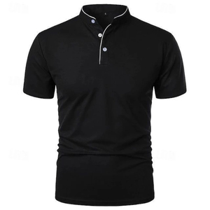 เสื้อโปโลผู้ชายดีไซน์ใหม่ขายส่ง คุณภาพสูง แขนสั้น เสื้อโปโลผู้ชายสำหรับเล่นกีฬา ขายดี เสื้อโปโลผู้ชาย - Product Image 1