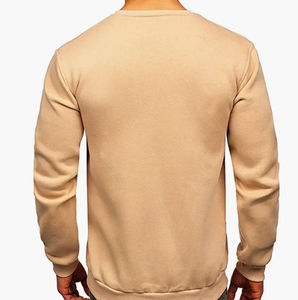 Men Custom Design High Quality Men's Sweatshirt Hoodies Boxy Fit Blank Cotton Crew Neck Sweatshirts Drop Shoulder Sweatshirt - Product Image 4