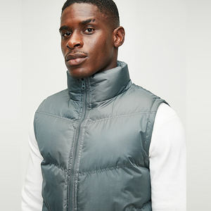 Chalecos sin mangas para hombre, estilo slim fit, con cremallera completa, transpirables, con diseño de cuello, personalizables, lisos, estilo urbano, gran venta. - Product Image 5