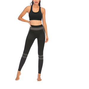 High Quality Elastic <b>Tight</b>-fitting <b>Black</b> Yoga Bra High Support Seamless Comfortable Breathable Soft Women's Fitness Bra - Product Image 3