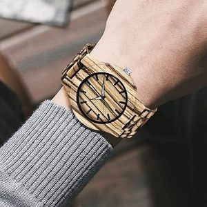 New Arrival FAIZA CRAFT FC-5766 Art Deco Engraved Wooden Watch with Japanese <b>Movement</b> Round Case OEM Men's Antique Style <b>Clocks</b> - Product Image 1