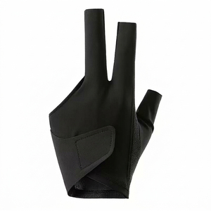 Gants de billard/snooker unisexes à trois doigts, haute qualité, prix bas, respirants, légers, en nylon et élasthanne. - Product Image 2