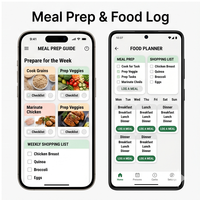 Aplicación RoyalCraft Enterprise Diet Planner, Planes de Comidas, Rastreador de Nutrición, Guía de Pérdida de Peso y Alimentación Saludable, Compatible con Android, Linux y MAC