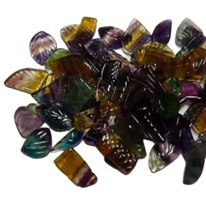 พลอยฟลูออไรต์หลากสีธรรมชาติ ทรงรี คุณภาพดี ขนาดอิสระ แบบหลวม น้ำหนัก 500 กรัม สำหรับทำเครื่องประดับ - Product Image 1