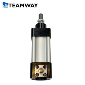 TEAMWAY BNB ซีรีส์กระบอกลมนิรภัยแบบล็อคได้, กระบอกลมป้องกันการตกขนาด 32 มม.-100 มม., กระบอกลมแบบกำหนดระยะชักได้เอง 25-500 มม. ประเภท RK/HK/RHK - Product Image 3