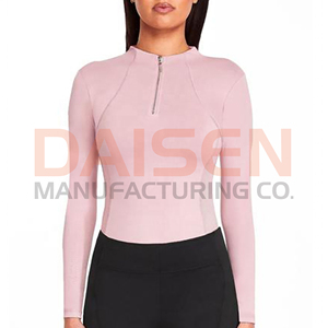 Women Equestrian <b>Base</b> <b>Layer</b> Breathable Horse Riding Show Shirt <b>Long</b> <b>Sleeve</b> Comfortable Stretch Top OEM Factory Supply - Product Image 2