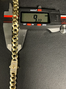 Men's Vintage Gold Plated Zinc Alloy Chain <b>Bracelets</b> Solid 925 Sterling Silver Hip Hop Lock Pattern Jewelry Gift - Product Image 4