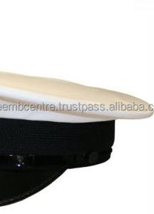 Casquette blanche uniforme de haute qualité avec insigne de lingot casquettes en gros prix bon marché personnalisé à vendre - Product Image 3