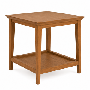 <b>Round</b> <b>Solid</b> Teak <b>Wood</b> <b>Dining</b> <b>Table</b> Open Lower Shelf Eco-Friendly Durable Waterproof Scandinavian Modern Design for Home Hotel - Product Image 1