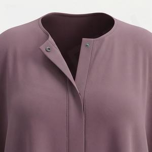 Services OEM, Meilleur Design, Couleur Personnalisée, Abaya en Satin Modeste, Robe Longue Islamique pour Femmes, Séchage Rapide, Respirante, Vente en Gros - Product Image 4