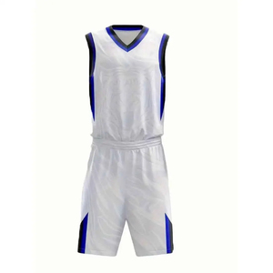 Uniformes de Baloncesto Personalizados con Serigrafía Profesional, Cuello en V, Color Personalizado, Nombre del Equipo, Logotipo, Tallas Grandes, Secado Rápido - Product Image 1