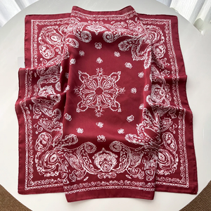 Summer Print <b>Scarf</b> Silk <b>Scarf</b> Women <b>Square</b> Hairbands Foulard Female Bandana Neck Kerchief Headbands 2026 New - Product Image 3
