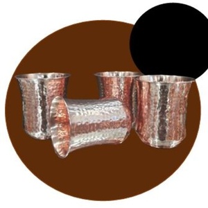 Classic Hammered Copper <b>Cup</b> Set <b>Reusable</b> Beverage Tumblers for Dining and Hospitality - Product Image 5