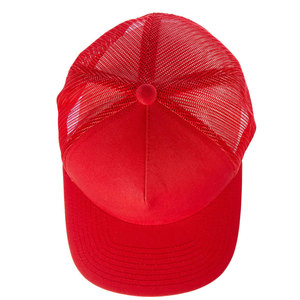 Casquette de camionneur rouge en maille, réglable, style décontracté unisexe, pour le printemps et l'été, casquette de camionneur décontractée pour homme - Product Image 2
