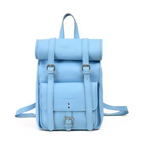 Mochila de Cuero Artesanal con Parte Superior Enrollable, Mochila de Viaje de Cuero Vacuno Genuino, Bolsa para Portátil para Hombre, Acabado Artesanal LTBP-0127 - Product Image 1