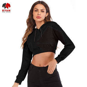 Meilleur sweat à capuche court pour femme, couleur personnalisée élégante, grandes tailles, services OEM et ODM disponibles - Product Image 1