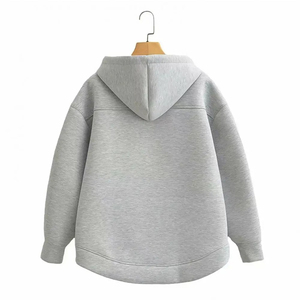 ผู้จัดจำหน่ายขายส่งเสื้อฮู้ดดี้ผู้ชายผ้าฝ้ายสีพื้นพร้อมโลโก้สั่งทำพิเศษ ผลิตจากผ้าฟลีซเนื้อนุ่มจากโรงงาน OEM - Product Image 4