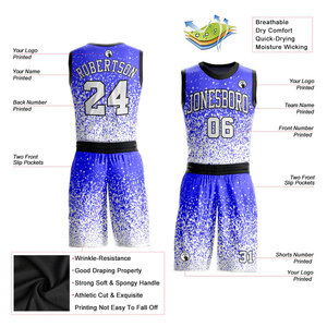 Custom Sublimated Basketball Jersey Set Team Name 00 Moisture Wicking Mesh Uniform Adults Unisex Sleeveless Athletic Fit - Product Image 2
