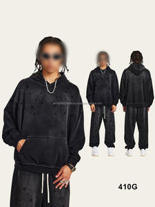 Trendy Gradient Color <b>Sweatshirt</b> for Men Thick 100% Cotton <b>Velour</b> Hoodies Autumn Winter Must-Have Lined Design DDP Shipping - Product Image 4