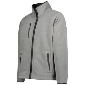 Men's Winter Fleece Jacket with Comfortable Soft Fabric Full Zip Design Multiple Pockets Warm Coat for Hiking <b>Camping</b> and Daily - Product Image 2