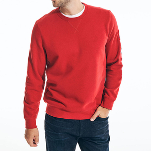 Wholesale 100% Polyester Crew Neck <b>Sweatshirts</b> Custom Solid Color Embroidered and Beaded Techniques OEM Service for Men - Product Image 3