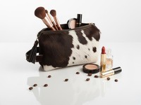 Sac à cheveux portable en cuir classique de qualité supérieure avec fermeture éclair, durable, taille, couleur et logo personnalisables, grande capacité