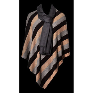 New Collection Women’s V Neck Poncho Soft Feel Warm Winter Cape 70% <b>Wool</b> 30% Nylon Lightweight Elegant Fashion Shawl Wrap Cozy - Product Image 6