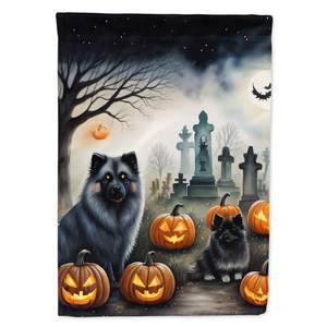 Multicolor Keeshond Spooky Halloween Garden Flag <b>Mailbox</b> Decorative Yard Banner for Patio Artwork Flower Beds Yard Lawn Sign - Product Image 1
