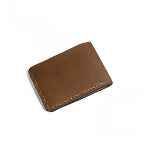 Handcrafted Clay <b>Brown</b> Genuine Leather Bi Fold <b>Wallet</b> Horizontal Wave Multi Pocket Design Compact Cash Storage Pocket Organizers - Product Image 6