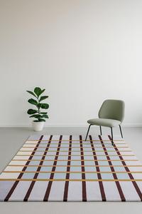 Hand Tufted Wool Rug Geometric Pattern with square shaped Modern Decorative <b>Carpet</b> for Living Room Bedroom Dining Room - Product Image 4