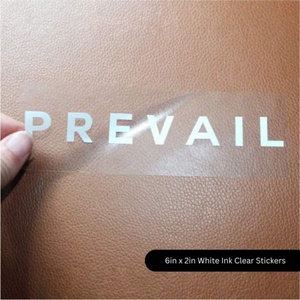 Etiquetas Transparentes de Vinilo Personalizadas con Tinta Blanca, Impresión UV, Adhesivo Transparente con Tinta Blanca - Product Image 3