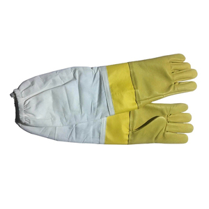 Guantes de Apicultura con Manga Larga, Guantes Protectores con Palma de Cuero Resistentes a Picaduras para Trabajos en Colmenas OEM - Product Image 4