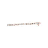 Meilleur Prix Bracelet Tennis Moissanite Fait Main Plaqué Or avec Sertissage Clos, Pierres en Forme de Cœur, Argent 925, pour Fiançailles et Anniversaire