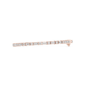 Meilleur Prix Bracelet Tennis Moissanite Plaqué Or Fait Main, Pierres Style Diamant Forme Luxe, Argent 925, Bijoux Vintage pour Fête - Product Image 4