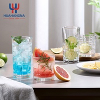 Lot de Verres à Jus Modernes et Classiques, Cristallins, Hauts, pour Boire de l'Eau, Idéals pour Bar, Fête, Hôtel