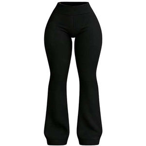 Pantalons sur mesure pour femmes, taille haute, jambes larges, impression de logo personnalisée, broderie et commande en gros - Product Image 5