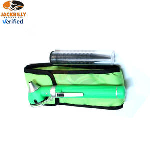 Otoscopio de Fibra Óptica Verde, Mini Set de Diagnóstico Médico ORL de Bolsillo, Herramienta Portátil de Examen de Oído con Iluminación LED de Acero Inoxidable - Product Image 4