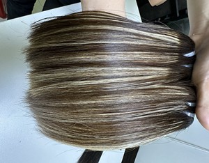 Trama de cabello humano virgen crudo vietnamita 30 pulgadas estirado Color Ombre hueso recto cutícula alineada paquetes sueltos genio profundo - Product Image 3