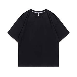 Camiseta OMMIZ de 180 g/m², Oversize, Hombros Caídos, Manga Tres Cuartos, Color Liso, 95% Algodón, 5% Elastano, Algodón Ice Porcelain - Product Image 5