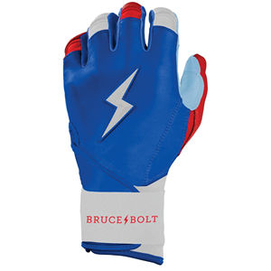 Gants de frappe à manches longues série Bear Rouge Blanc Bleu pour joueurs professionnels avec fermeture auto-agrippante Taille Jeunesse BRUCE BOLT - Product Image 4